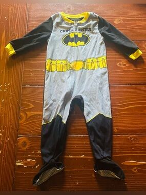 Batman one piece footed pajama